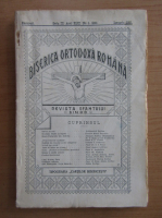Revista Biserica Ortodoxa Romana, seria 3, anul XLIX, nr. 1 (598), ianuarie 1931