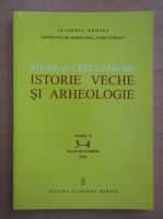 Studii si cercetari de istorie veche si arheologie, tomul 51, nr. 3-4, iulie-decembrie 2000