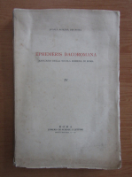 Ephemeris Dacoromana. Annuario della Scuola Romena di Roma (volumul 4)
