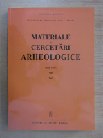 Materiale si cercetari arheologice (volumul 8)