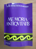 Memoria Antiquitatis (volumul 24, 2007)