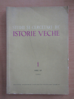Studii si cercetari de istorie veche si arheologie, anul XV, nr. 1, 1964