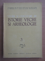 Studii si cercetari de istorie veche si arheologie, tomul 27, nr. 3, iulie-septembrie 1976