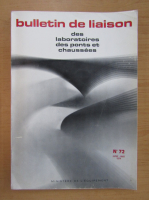 Bulletin de liaison des laboratoires des ponts et chaussees, nr. 72, iulie-august 1974
