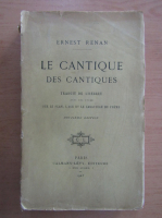 Ernest Renan - Le cantique des cantiques