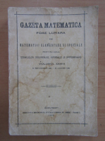 Revista Gazeta Matematica, volumul 33, 15 septembrie 1927-15 august 1928