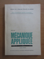Anticariat: Revista Mecanique appliquee, tomul 25, nr. 6, noiembrie-decembrie 1980 