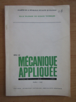 Revista Mecanique appliquee, tomul 30, nr. 4, iulie-august 1985