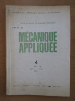 Revista Mecanique appliquee, tomul 31, nr. 4, iulie-august 1986