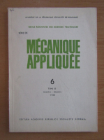 Revista Mecanique appliquee, tomul 33, nr. 6, noiembrie-decembrie 1988