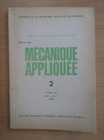 Revista Mecanique appliquee, tomul 34, nr. 2, martie-aprilie 1989