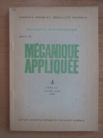 Revista Mecanique appliquee, tomul 34, nr. 4, iulie-august 1989