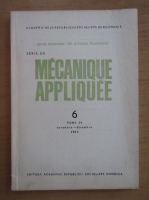 Revista Mecanique appliquee, tomul 34, nr. 6, noiembrie-decembrie 1989