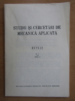 Anticariat: Studii si cercetari de mecanica aplicata, tomul 33, nr. 4, 1974