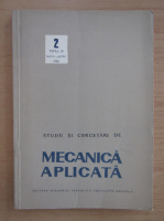 Studii si cercetari de mecanica aplicata, tomul 39, nr. 2, martie-aprilie 1980