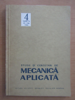 Studii si cercetari de mecanica aplicata, tomul 41, nr. 4, iulie-august 1982