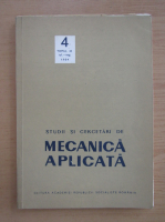 Studii si cercetari de mecanica aplicata, tomul 43, nr. 4, iulie-august 1984