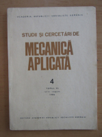 Studii si cercetari de mecanica aplicata, tomul 45, nr. 4, iulie-august 1986