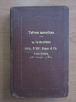 Tableau Synoptique des proprietes et applications des colorants
