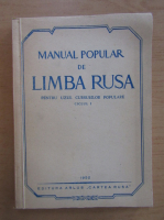 Manual popular de limba rusa pentru uzul cursurilor populare, ciclul 1