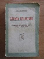Mihail Dragomirescu - Stiinta literaturii (volumul 1)