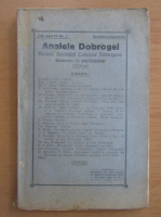 Analele Dobrogei, anul IV, nr. 4, octombrie-decembrie 1923