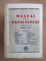 Constantin F. Nicolescu - Manual pentru bacalaureat (1945)