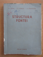K. P. Bunin - Structura fontei