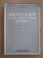 N. S. Petrov - Masini si unelte mecanizate pentru lucrarile de finisaj in constructii