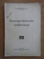 P. Constantinescu - Decoratia bisericelor moldovinesti