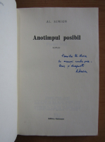 Al. Simion - Anotimpul posibil (cu autograful autorului)
