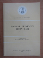 Alexandru Surdu - Elogiul filosofiei romanesti