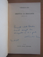 Corneliu Leu - Dreptul la dragoste (cu autograful autorului)