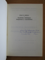 Ioan N. Rosca - Filosofia moderna (cu autograful autorului)