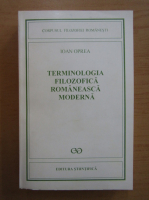 Ioan Oprea - Terminologia filozofica romaneasca moderna