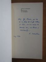 Nicolae Manolescu - Contradictia lui Maiorescu (cu autograful autorului)