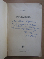 Zigu Ornea - Poporanismul (cu autograful autorului)