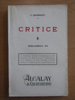 Eugen Lovinescu - Critice (volumul 6)