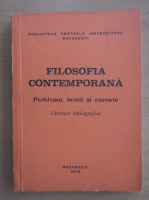 Filosofia contemporana. Cercetare bibliografica 1978