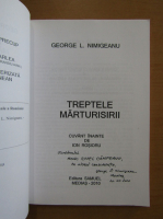 George L. Nimigeanu - Treptele marturisirii (cu autograful autorului)