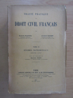 Marcel Planiol - Traite Pratique de Droit Civil Francais (volumul 9)