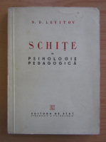 N. D. Levitov - Schite de psihologie pedagogica