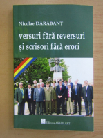 Anticariat: Nicolae Darabant - Versuri fara reversuri si scrisori fara erori