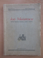 Revista Ion Maiorescu, anul XI, nr. 1-3, ianuarie-septembrie 1947
