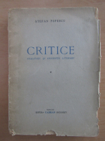 Anticariat: Stefan Popescu - Critice (volumul 1)