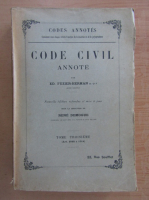 Ed. Fuzier Herman - Code civil annote (volumul 3)