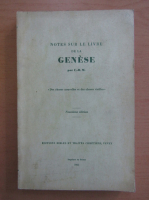 Notes sur le livre de la Genese
