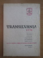 Revista Transilvania, anul VII, nr. 7, 1978