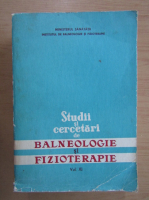 Studii si cercetari de balneologie si fizioterapie (volumul 11)