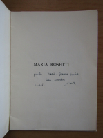 Alexandru Rosetti - Maria Rosetti (cu autograful autorului)